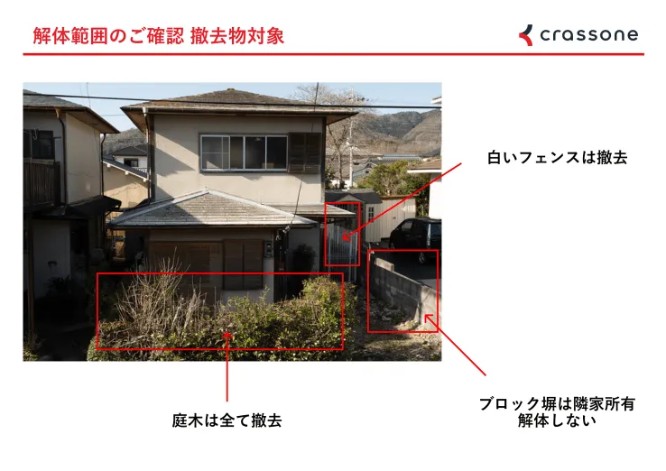 撤去物対象の確認 (外観写真）